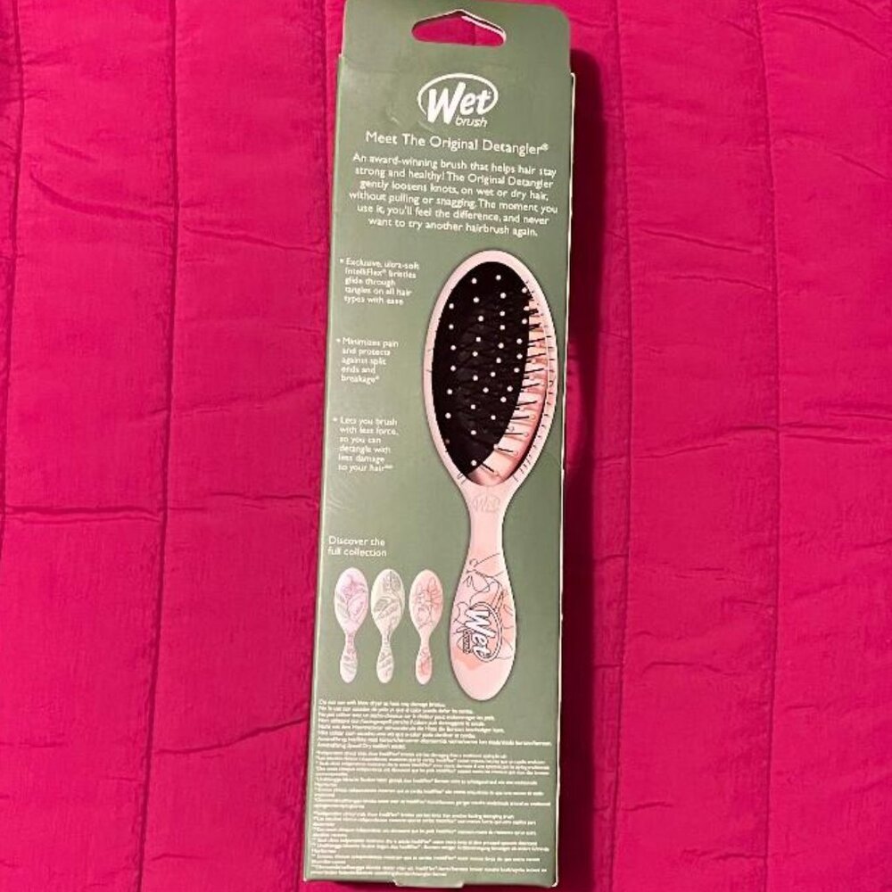 NEW WET BRUSH ORIGINAL DETANGLER ~ LIMITED EDITION ~ MODERN BOTANICAL BUTTERFLY - Picture 8 of 10